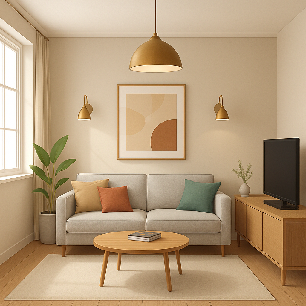 아빠방 인테리어 아이디어 조명 배치 이미지