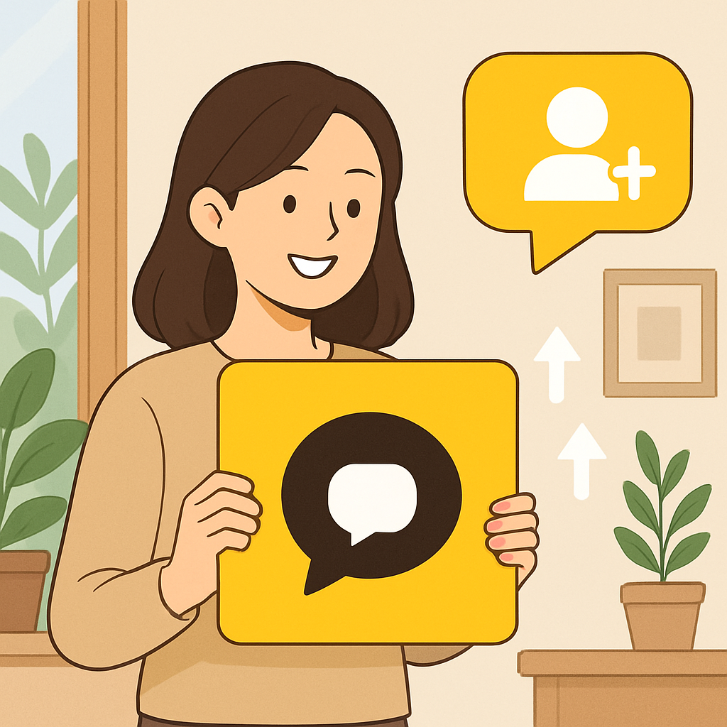 카카오채널 팔로워 늘리기 이미지