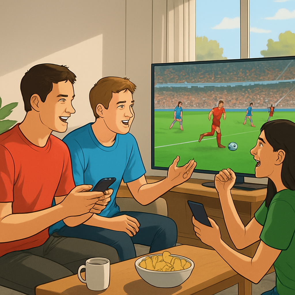 실시간 경기 해설을 공유하는 축구 커뮤니티 이미지