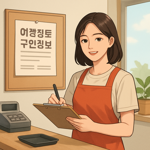 여성 아르바이트 구인정보 이미지